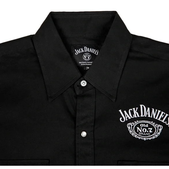 New Wot Jack Daniel’s Button Up Cowboy Style Size Medium. - Picture 6 of 11